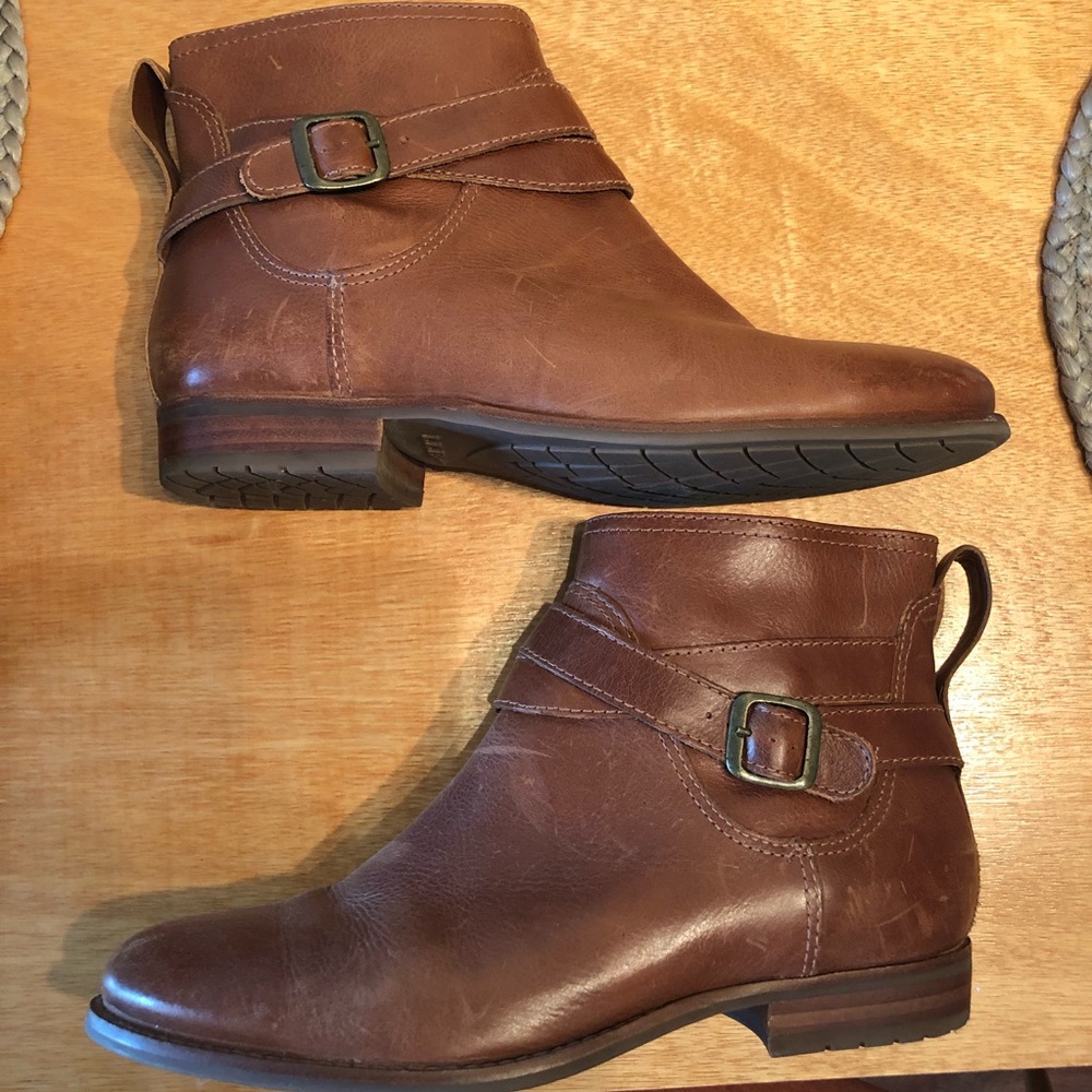 LL Bean Brown Zip up Boots Chelsea 9